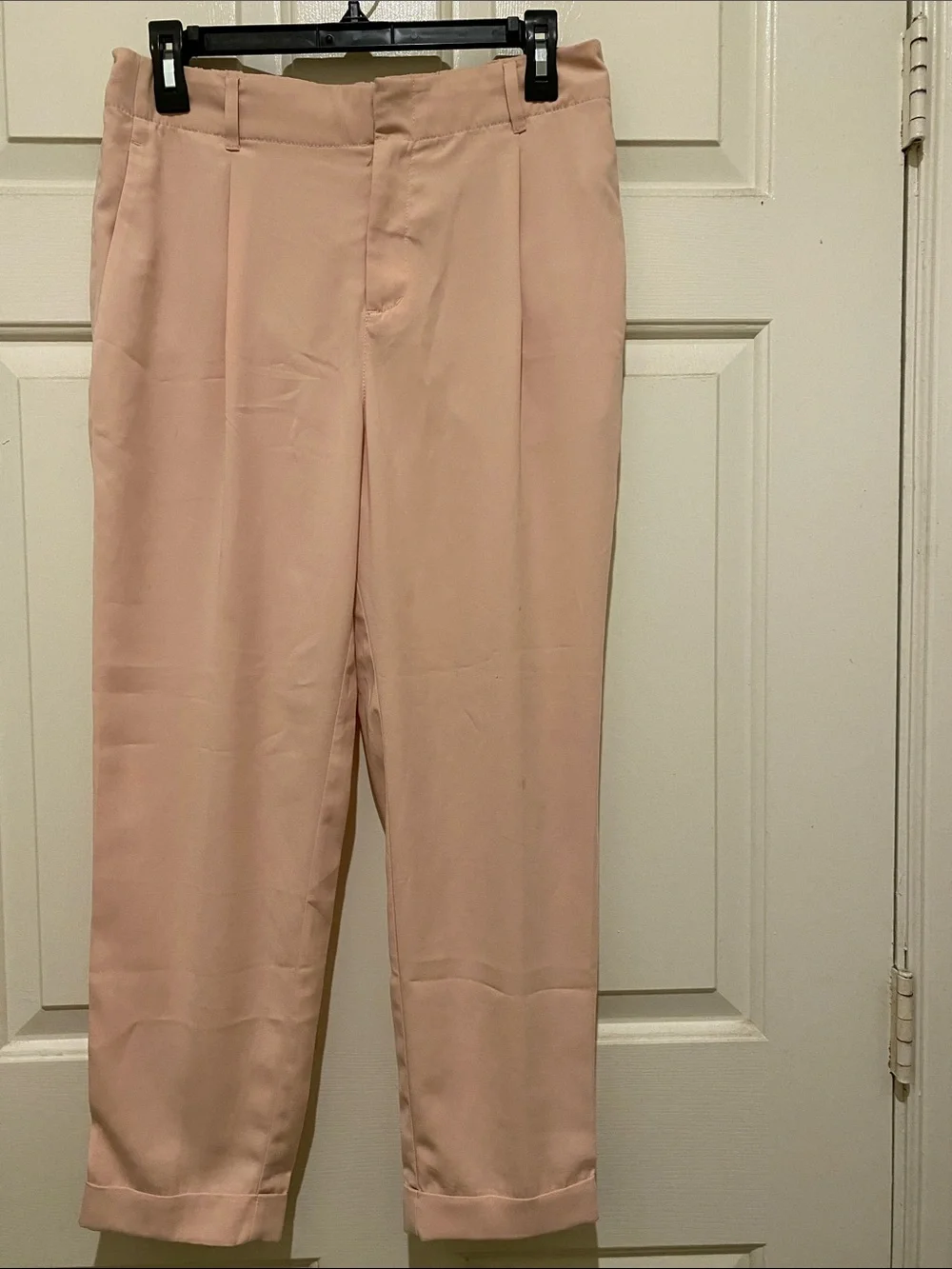 H&M Soft Blush High-Waist Trousers - Picture 1 of 3